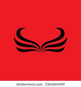 Vektorgrafik-Design der Wing-Logo-Vorlage