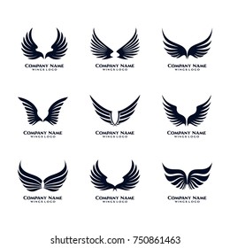 Wing Logo Template vector Set