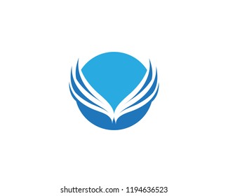 Wing logo vector