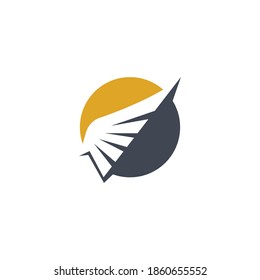 Diseño de vectores con logotipo Wing para empresa, tatuaje, etc.