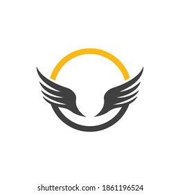 Diseño de vectores con logotipo Wing para empresa, tatuaje, etc.