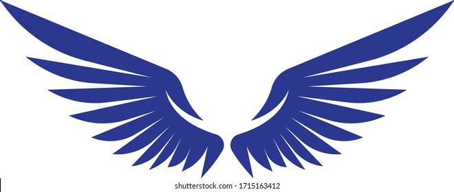 Wing logo vector icon  design