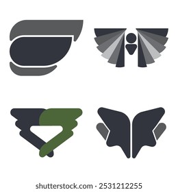 Wing Logo Vector Icon Template Illustration