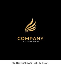 Diseño de ilustración vectorial del logotipo Wing 