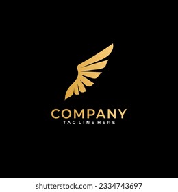 Diseño de ilustración vectorial del logotipo Wing 