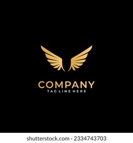 Wing logo vector illustration design 