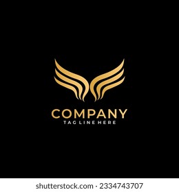 Wing logo vector illustration design 