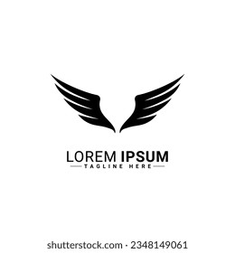 Wing logo vector illustration design 