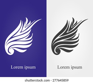 Wing logo vector illustration of stylish type 2