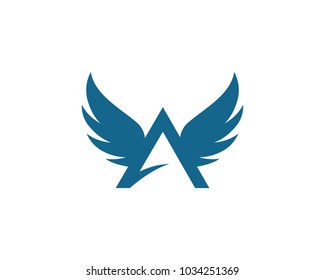 wing logo vector template