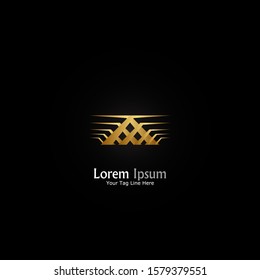 "Wing". Minimalist, simple,digital and modern logo design.