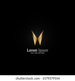 "Wing". Minimalist, simple,digital and modern logo design.