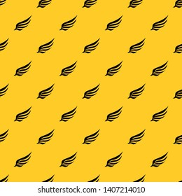 Wing pattern seamless vector repeat geometric yellow for any design