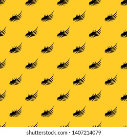 Wing pattern seamless vector repeat geometric yellow for any design