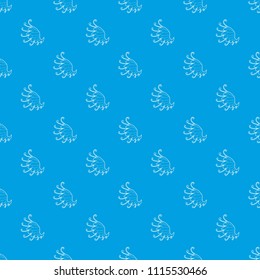 Wing pattern vector seamless blue repeat for any use