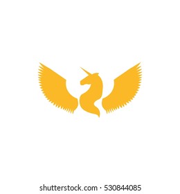 Wing Pegasus Vector Logo Design Template Element