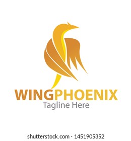 Wing Phoenix is a simple logo, like a phoenix bird in a simple colors, suitable for various needs of your company or business logo,