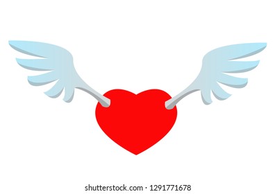 wing of red heart