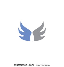Wing related icon on background for graphic and web design. Creative illustration concept symbol for web or mobile app