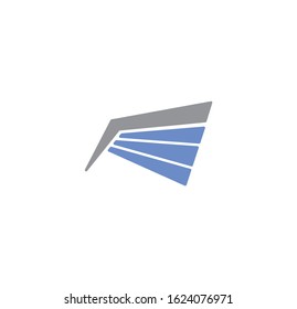 Wing related icon on background for graphic and web design. Creative illustration concept symbol for web or mobile app