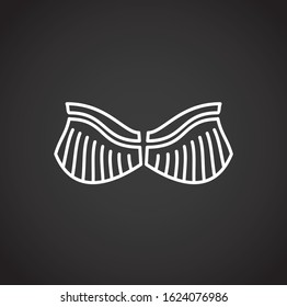 Wing related icon on background for graphic and web design. Creative illustration concept symbol for web or mobile app.