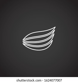 Wing related icon on background for graphic and web design. Creative illustration concept symbol for web or mobile app.