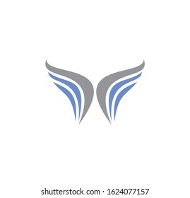 Wing related icon on background for graphic and web design. Creative illustration concept symbol for web or mobile app