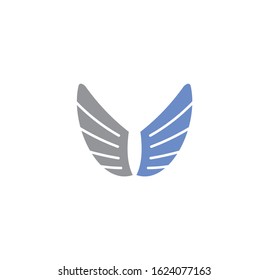 Wing related icon on background for graphic and web design. Creative illustration concept symbol for web or mobile app