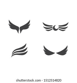 Wing set  logo and symbol vector ilustration