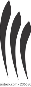 wing sign flat vector black and white 