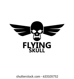 Wing Skull Logo Template Design
