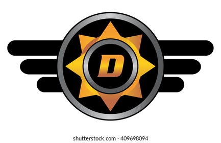 Wing Star Letter D