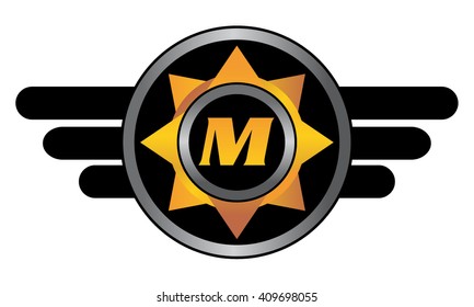 Wing Star Letter M