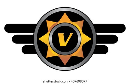 Wing Star Letter V