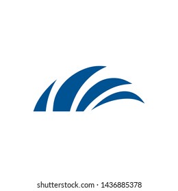 wing swoosh vector logo design