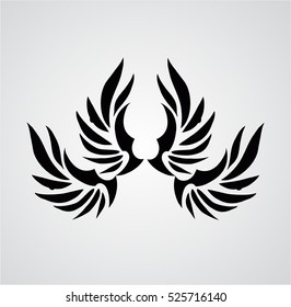 WING TRIBAL ILLUSTRATION