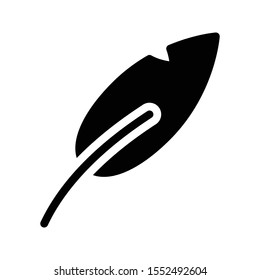 wing vector glyph flat icon