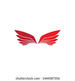 Wing vector icon illustration design