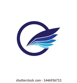 Wing vector icon illustration design