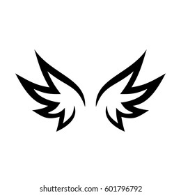 Wing vector icon and logo