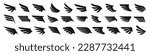 Wing vector. Wing icon set.