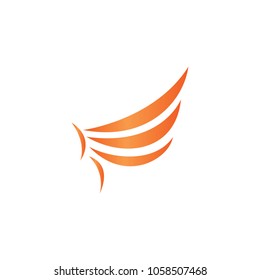 Wing vector icons design illustration element isolated emblem gradient