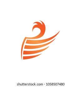 Wing vector icons design illustration element isolated emblem gradient