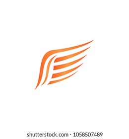 Wing vector icons design illustration element isolated emblem gradient