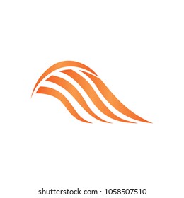 Wing vector icons design illustration element isolated emblem gradient