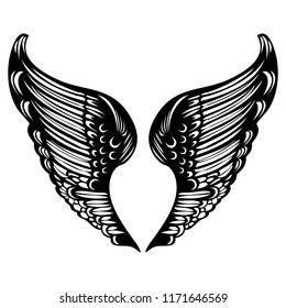 Wing vector illustration.