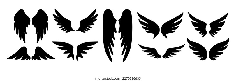 ilustración vectorial de ala aislada en fondo blanco