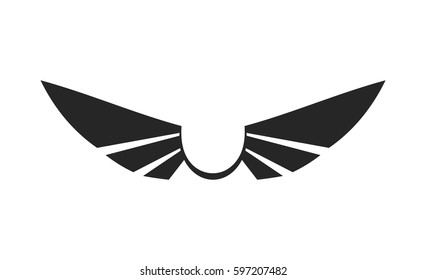 Wing Vector. Isolated.