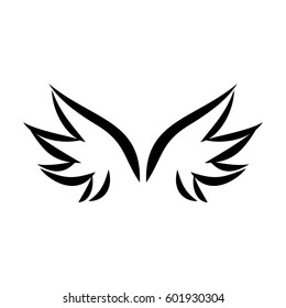 Wing vector, logo, illustration and icon