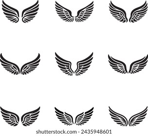 wing, wings, badge, eagle, bird, bird wings, angel wings